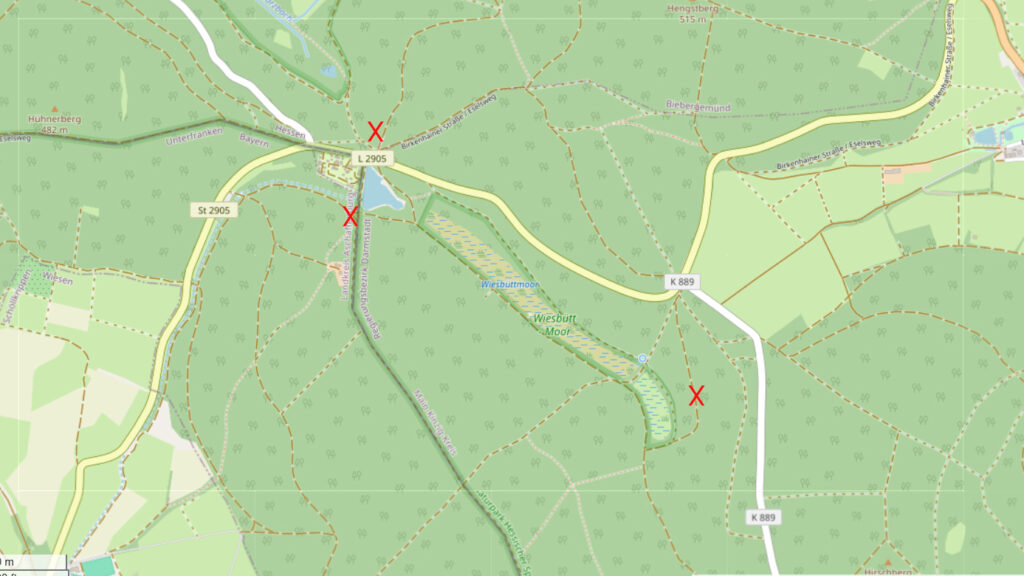 Drohnen-Startpunkte in Hessen, Wiesbüttsee und Wiesbüttmoor